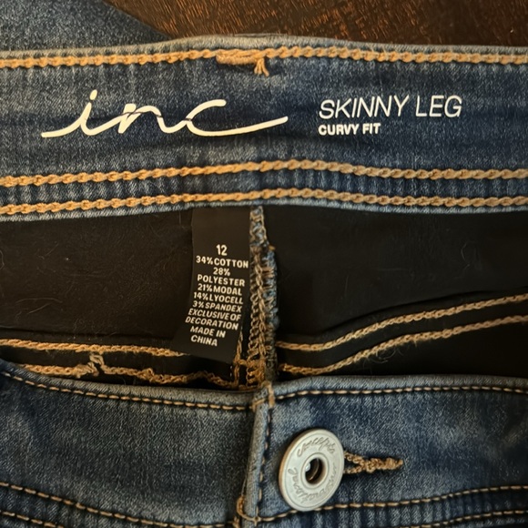 inc Skinny Leg/Curvy Fit-size 12 - Picture 3 of 3